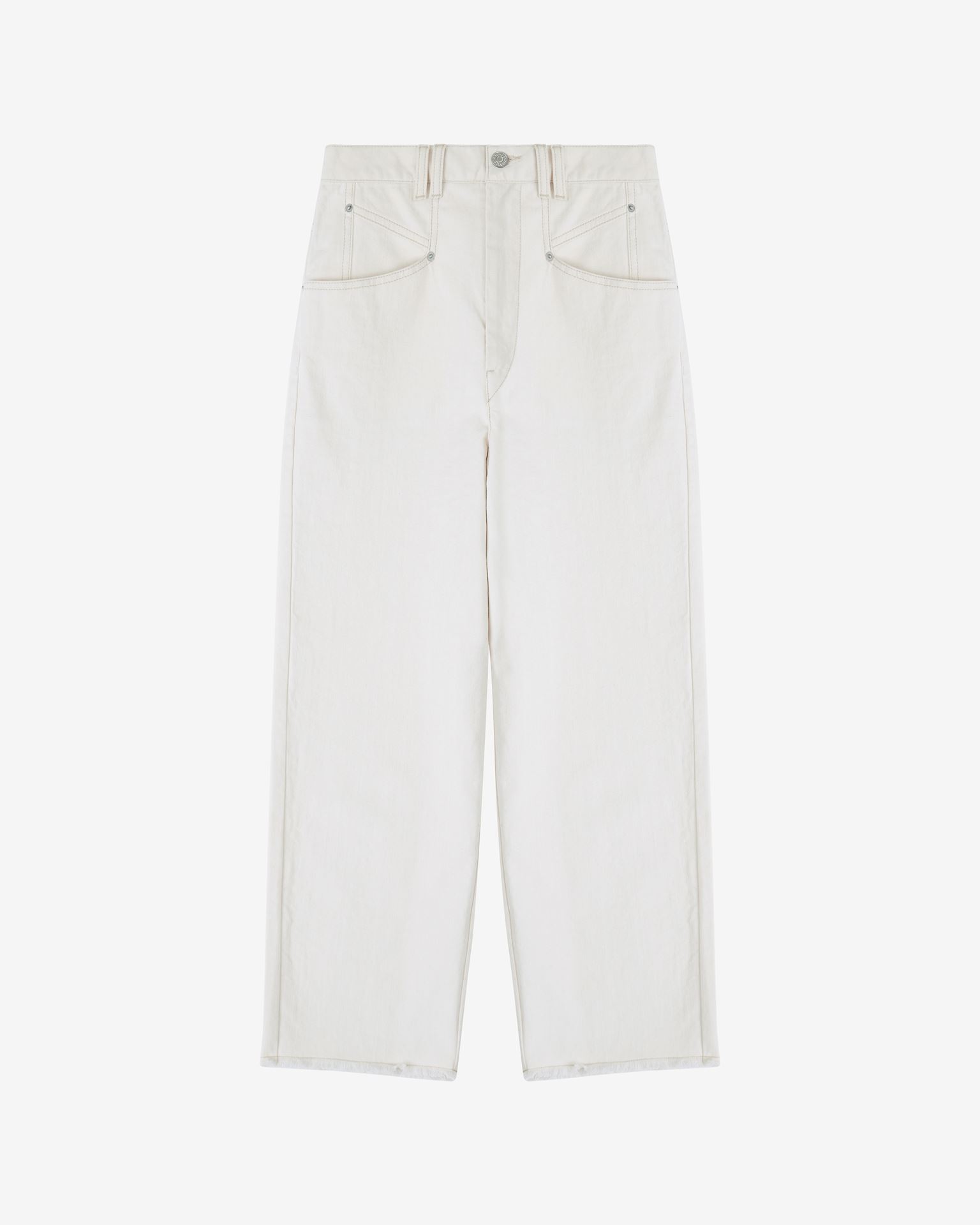 Isabel Marant Dilali Flare Jeans In White