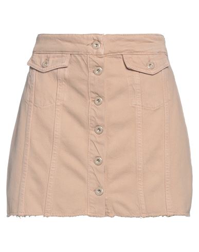 Liu •jo Woman Mini Skirt Beige Size 29 Cotton, Lyocell