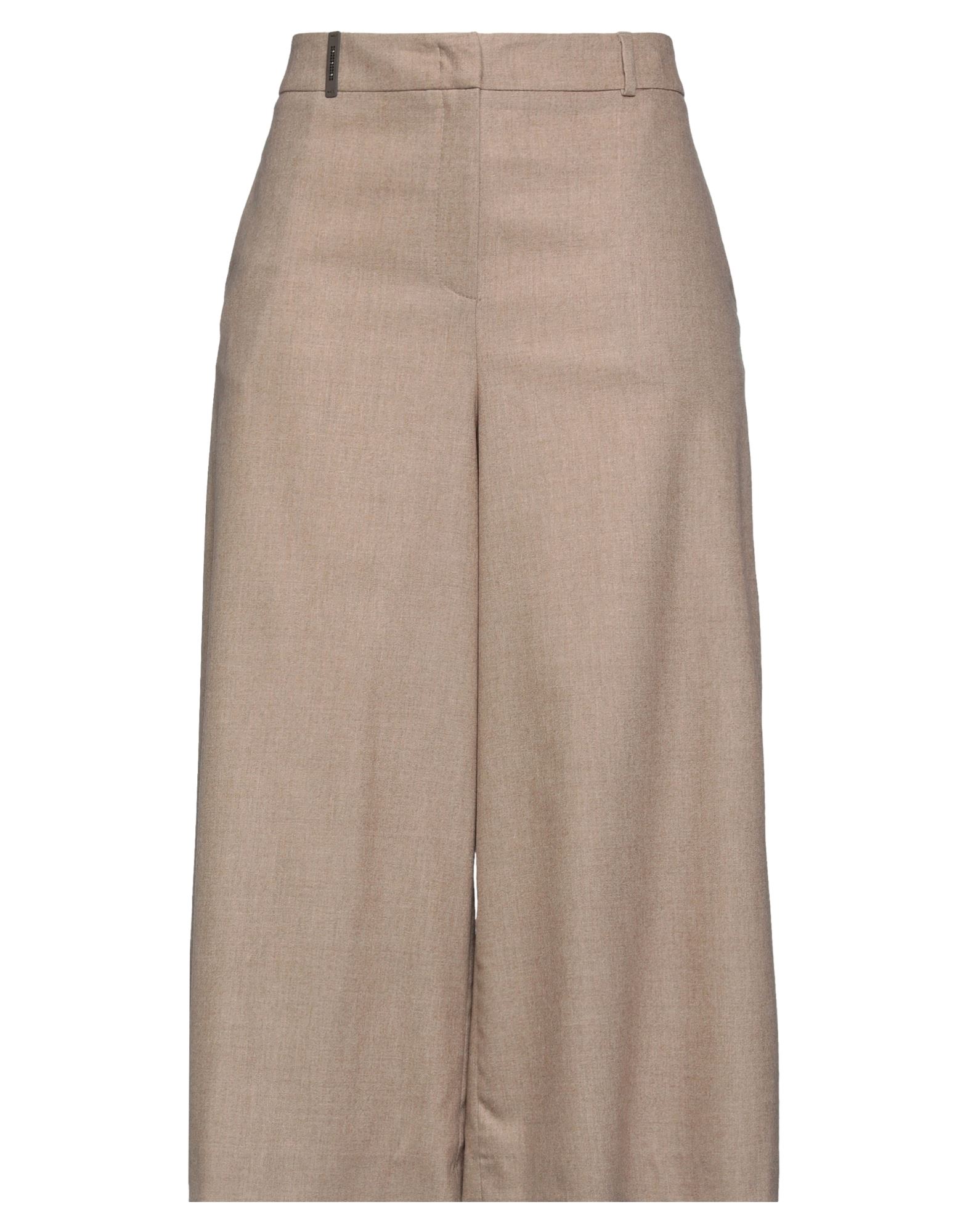 Peserico Cropped Pants In Beige
