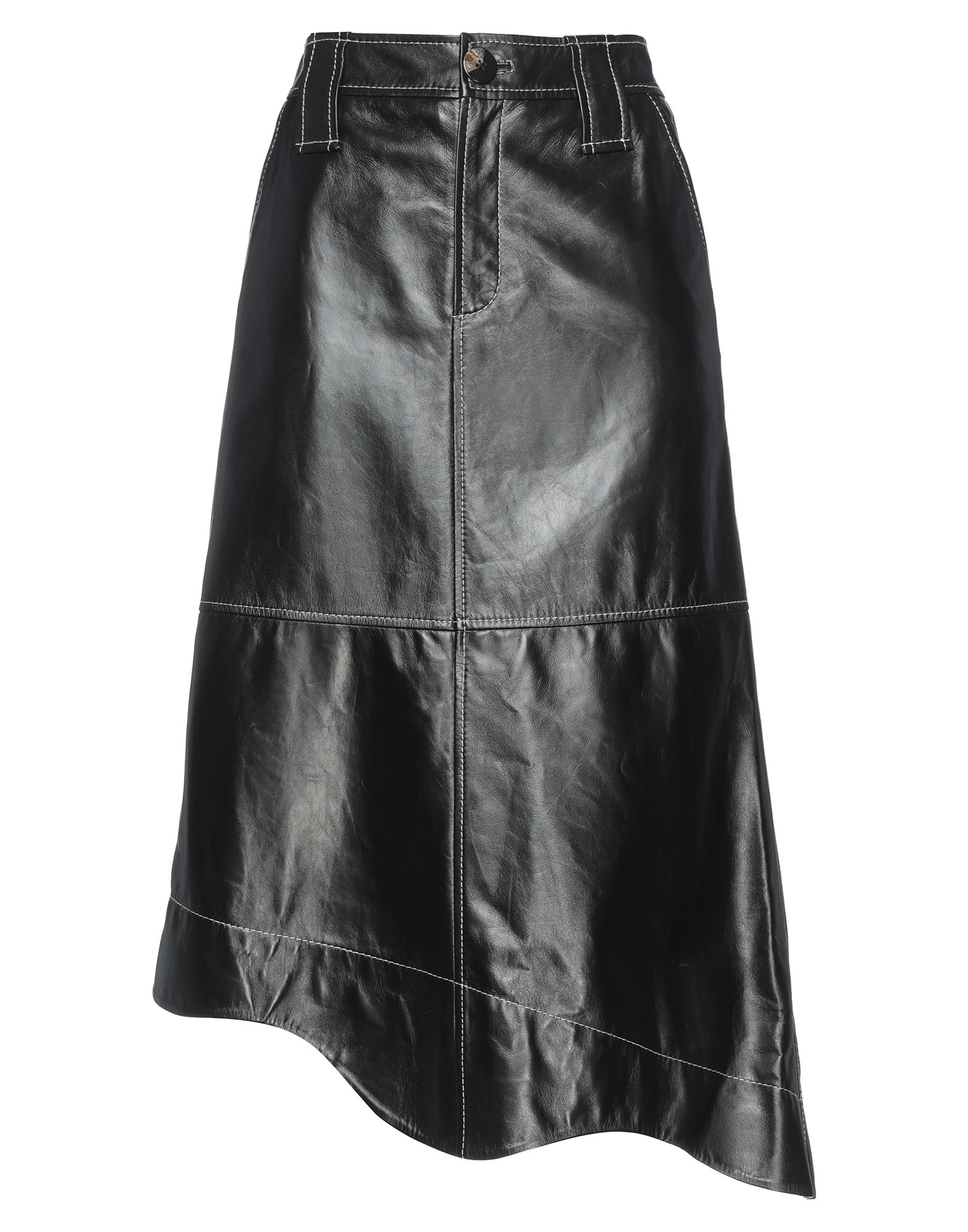 Ganni Midi Skirts In Black