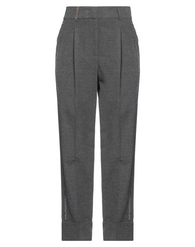 Peserico Woman Pants Charcoal Size 2 Polyester, Viscose, Elastane In Gray