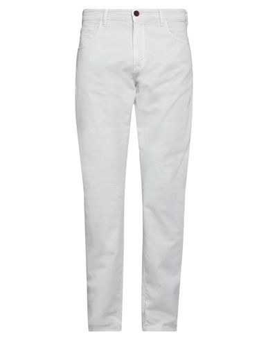 Barbour Man Pants Light Grey Size 42 Cotton, Elastane