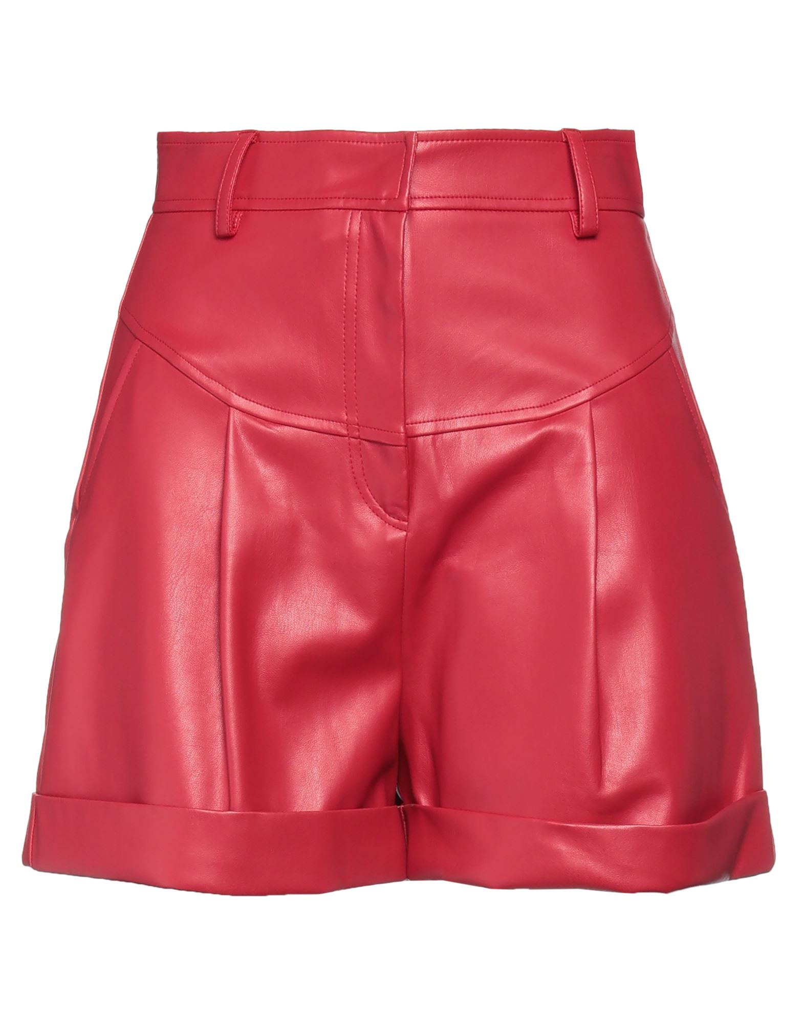 Actualee Woman Shorts & Bermuda Shorts Brick Red Size 8 Polyurethane