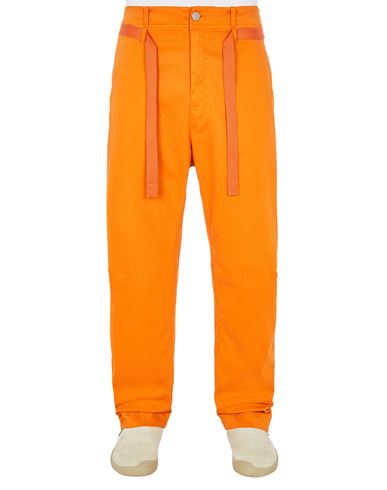 STONE ISLAND SHADOW PROJECT 30229 WIDE CHINO_CHAPTER 2    TROUSERS Man Orange EUR 275