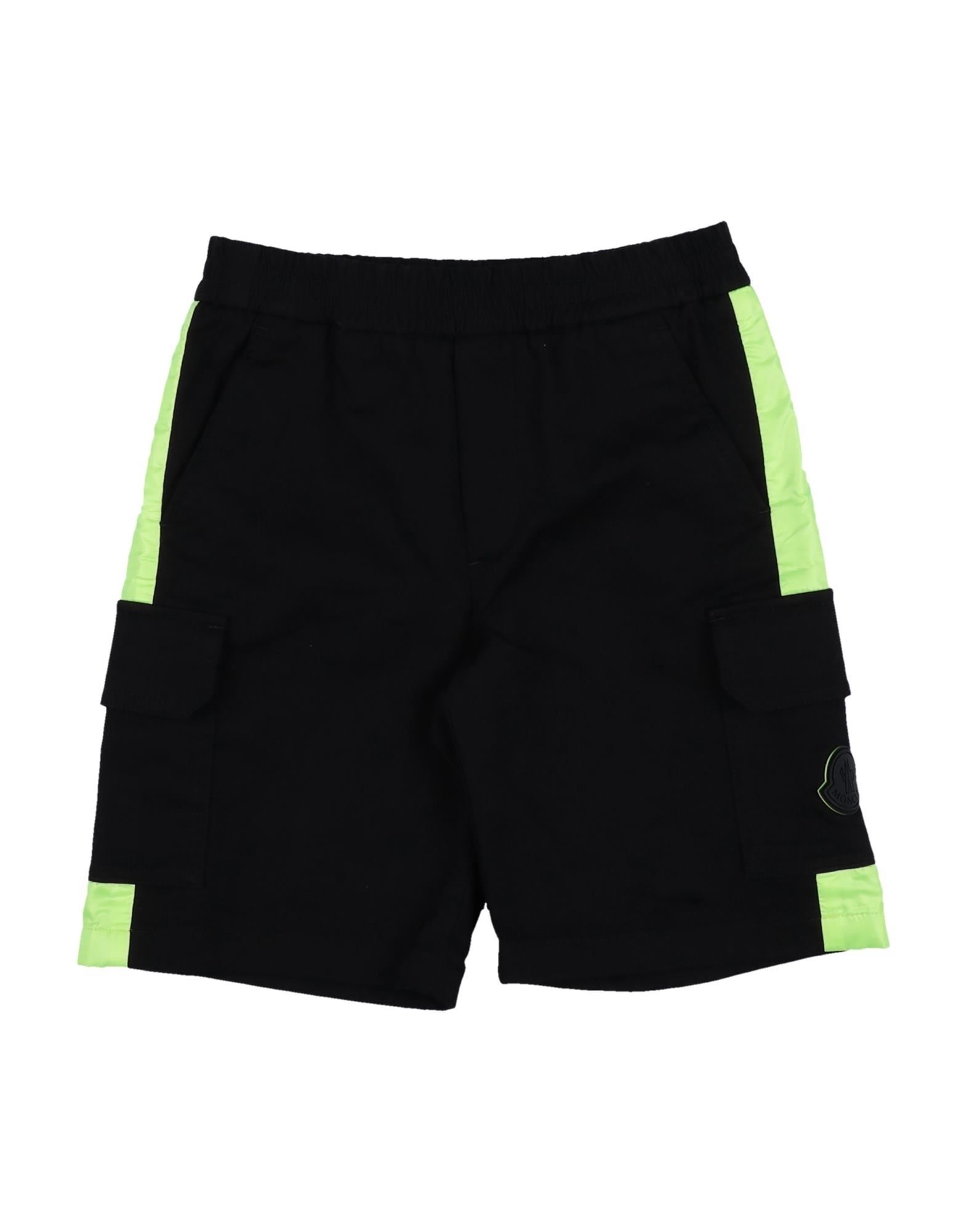 Moncler Kids'  Toddler Boy Shorts & Bermuda Shorts Black Size 4 Cotton, Elastane, Polyester