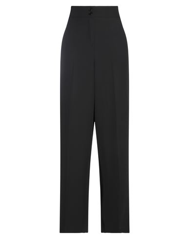 Les Copains Woman Pants Black Size 12 Polyester, Elastane
