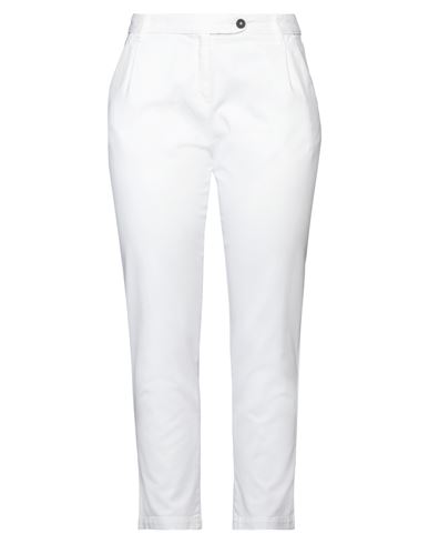Massimo Alba Woman Pants White Size 10 Cotton, Cashmere, Elastane