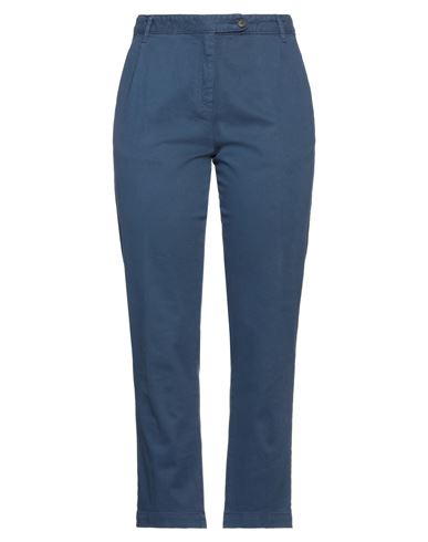 Massimo Alba Woman Pants Navy Blue Size 10 Cotton, Cashmere, Elastane