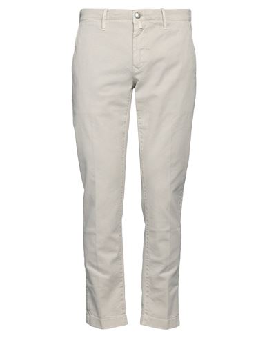 Jacob Cohёn Man Pants Light Grey Size 35 Cotton, Elastane In Beige