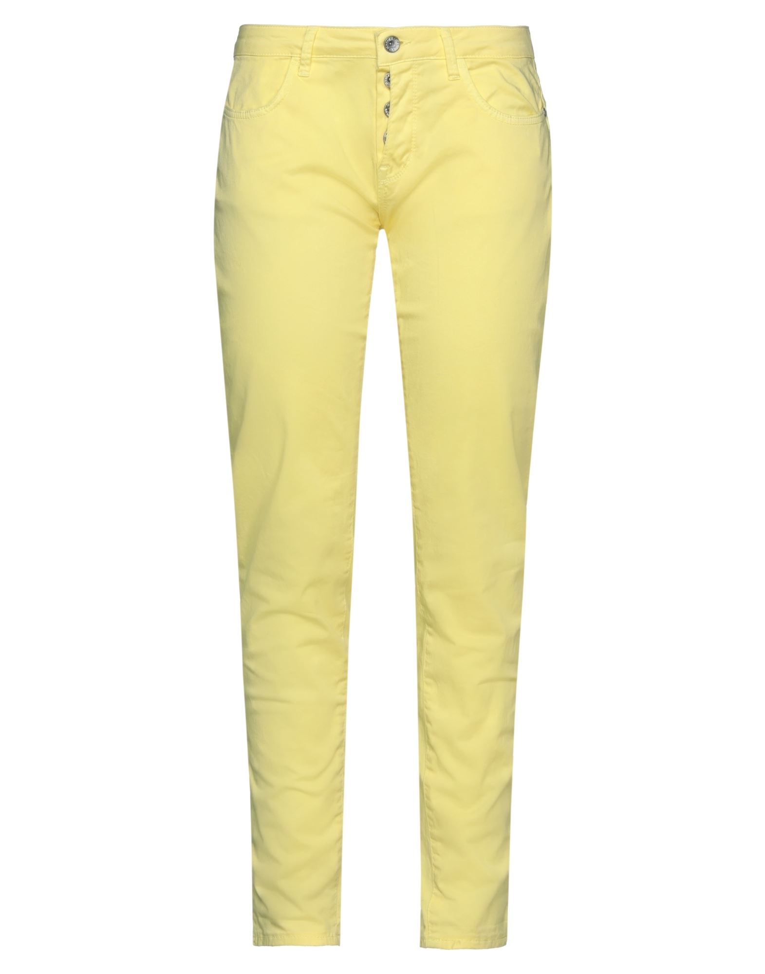 R* Jeans  By Rinascimento R* Jeans By Rinascimento Woman Denim Pants Yellow Size L Cotton, Elastane