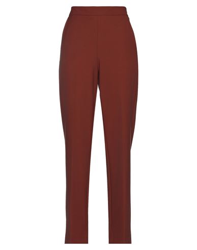 Maliparmi Malìparmi Woman Pants Brown Size 12 Polyester, Virgin Wool, Elastane