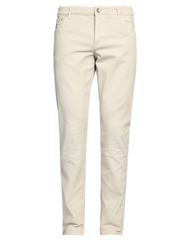 Brunello Cucinelli Man Pants Light Grey Size 32 Cotton, Elastane
