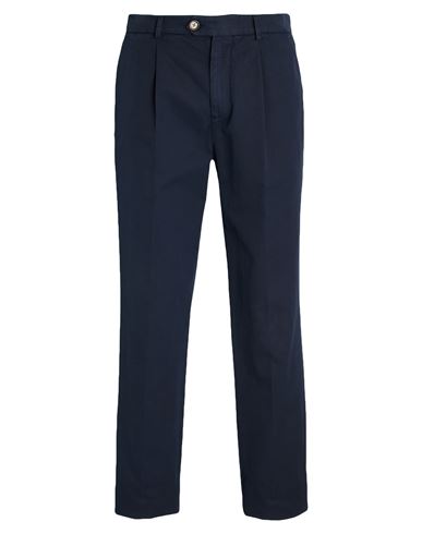 Brunello Cucinelli Man Pants Midnight Blue Size 38 Cotton In Blue