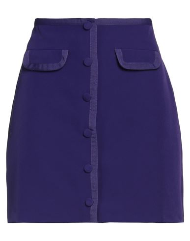 Shop Liu •jo Woman Mini Skirt Purple Size 8 Polyester, Elastane