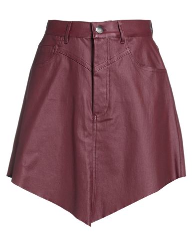 Jijil Woman Mini Skirt Garnet Size 4 Viscose, Polyamide, Polyurethane, Elastane In Red