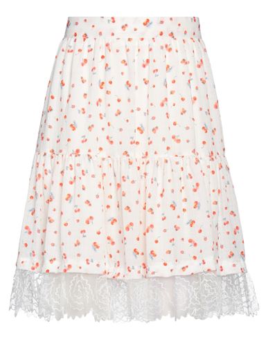See By Chloé Woman Mini Skirt White Size 8 Polyester, Elastane, Polyamide
