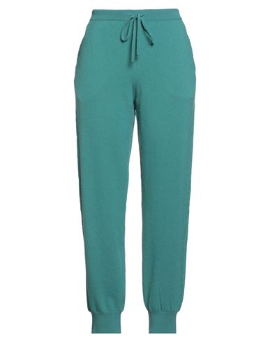 Alberta Ferretti Athleisure Woman Pants Turquoise Size 8 Virgin Wool, Polyamide, Elastane In Blue