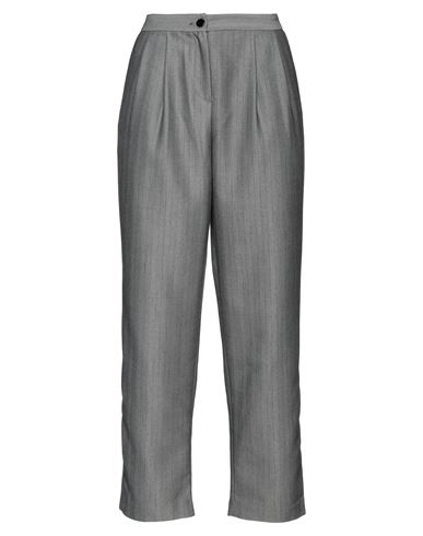 Armani Exchange Woman Pants Grey Size 12 Polyester, Viscose, Wool