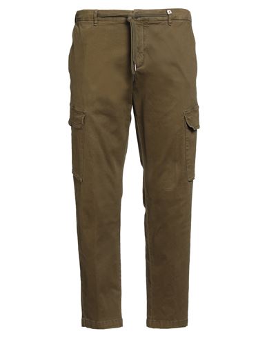 Myths Man Pants Military Green Size 38 Cotton, Elastane In Green