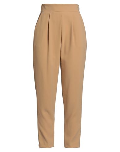 Elisabetta Franchi Woman Pants Camel Size 4 Polyester In Neutral