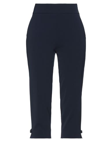 Shop Boutique Moschino Woman Pants Navy Blue Size 10 Polyester, Elastane, Acetate, Silk