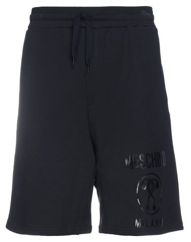 Shop Moschino Man Shorts & Bermuda Shorts Midnight Blue Size 38 Cotton