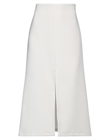 Patrizia Pepe Woman Midi Skirt Light Grey Size 4 Polyester, Elastane