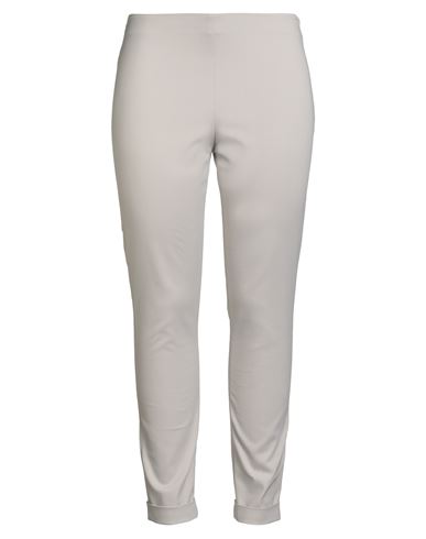Lorena Antoniazzi Woman Pants Light Grey Size 10 Cotton, Polyamide, Elastane In Gray