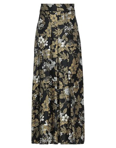 Momoní Woman Maxi Skirt Black Size 4 Silk