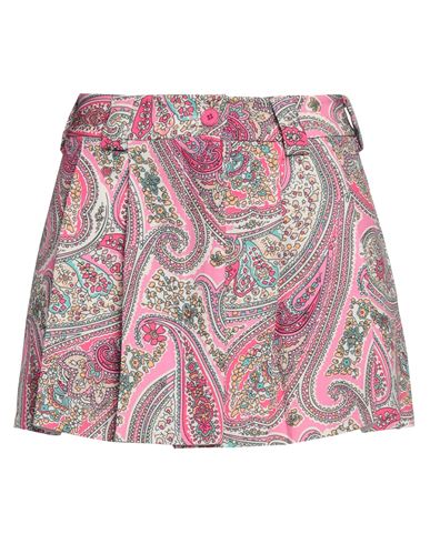 Vicolo Woman Mini Skirt Fuchsia Size M Acetate, Viscose In Pink