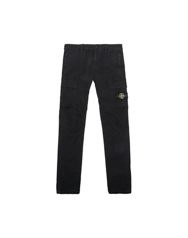 STONE ISLAND JUNIOR 30315 T.CO+OLD TROUSERS Man Black EUR 196