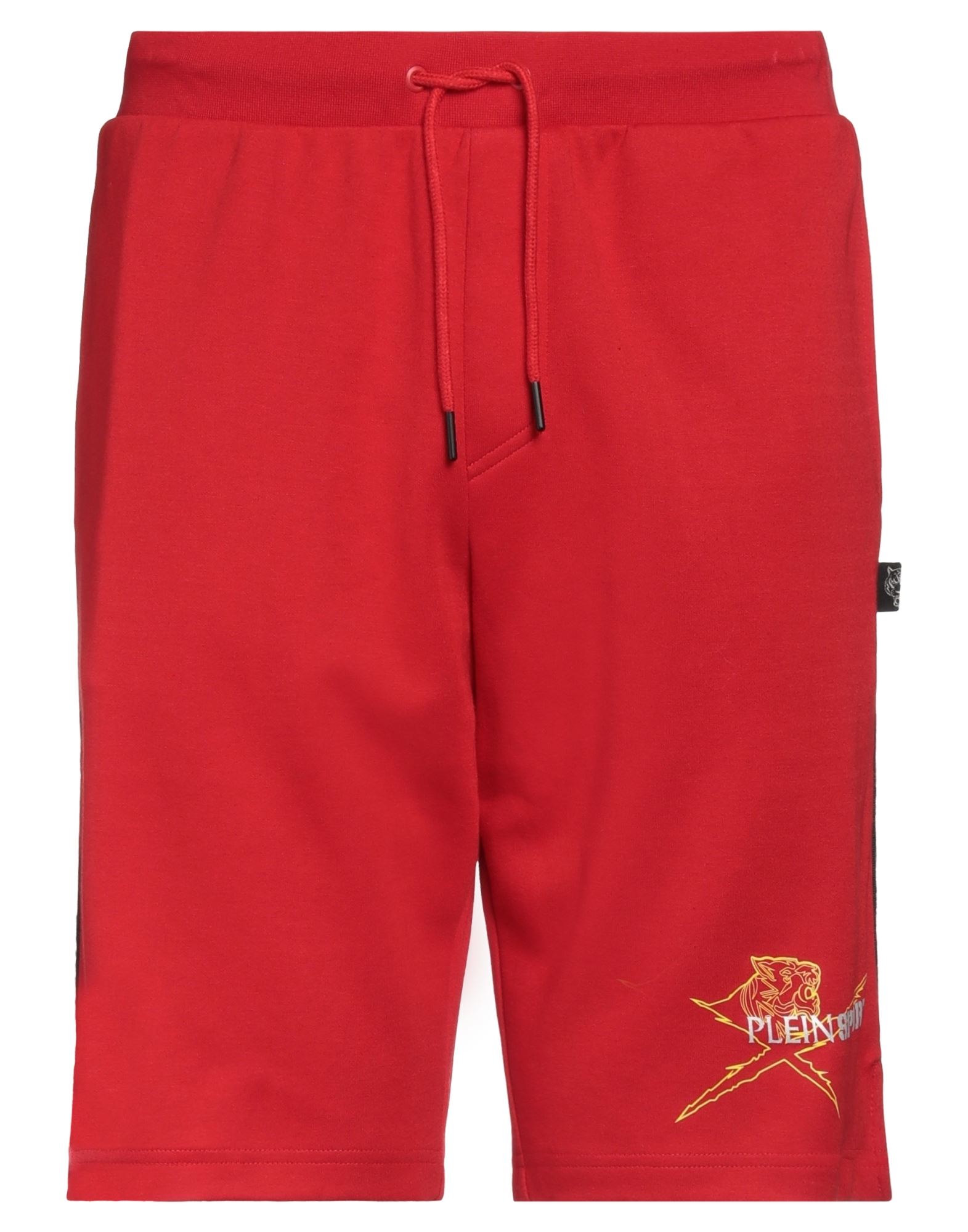Plein Sport Man Shorts & Bermuda Shorts Red Size Xl Cotton, Polyester