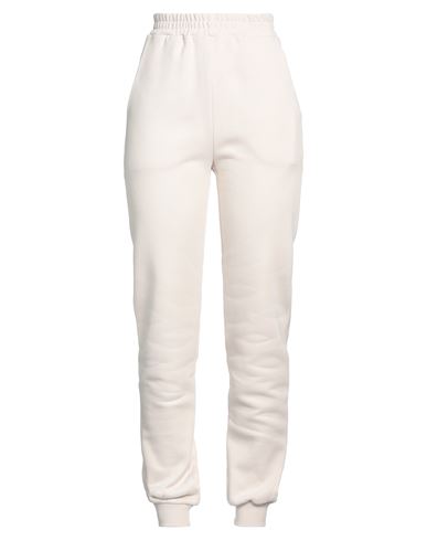 Shop Dondup Woman Pants Off White Size Xs Cotton, Elastane