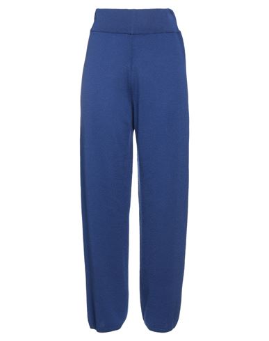 Alpha Studio Woman Pants Bright Blue Size 8 Wool, Cashmere
