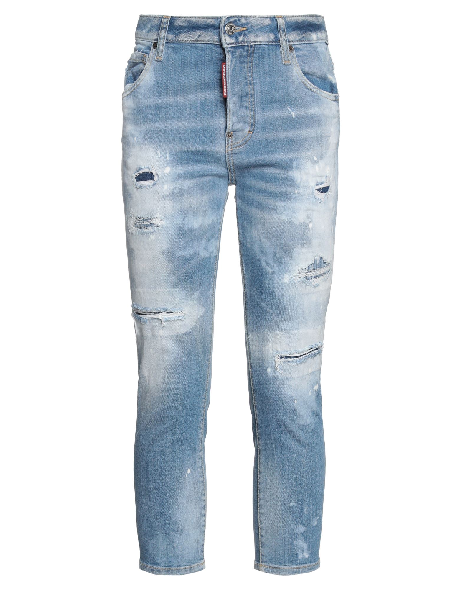 Dsquared2 Denim Cropped In Blue