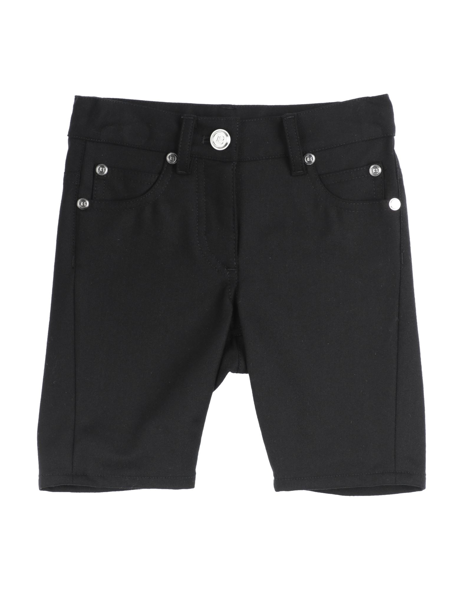 Shop Balmain Toddler Girl Shorts & Bermuda Shorts Black Size 4 Virgin Wool, Elastane