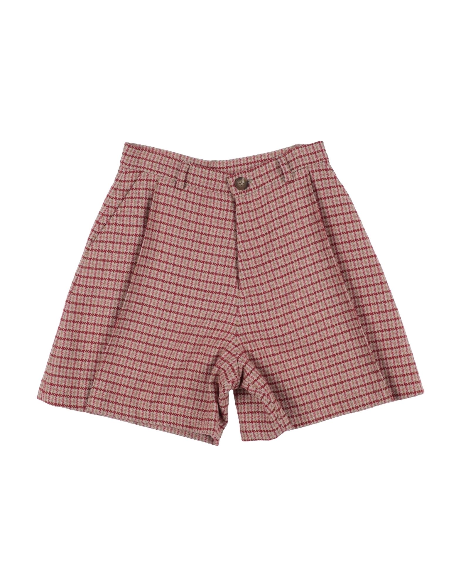 Chloé Woman Shorts & Bermuda Shorts Red Size 12 Acrylic, Polyester, Wool, Metallic Fiber
