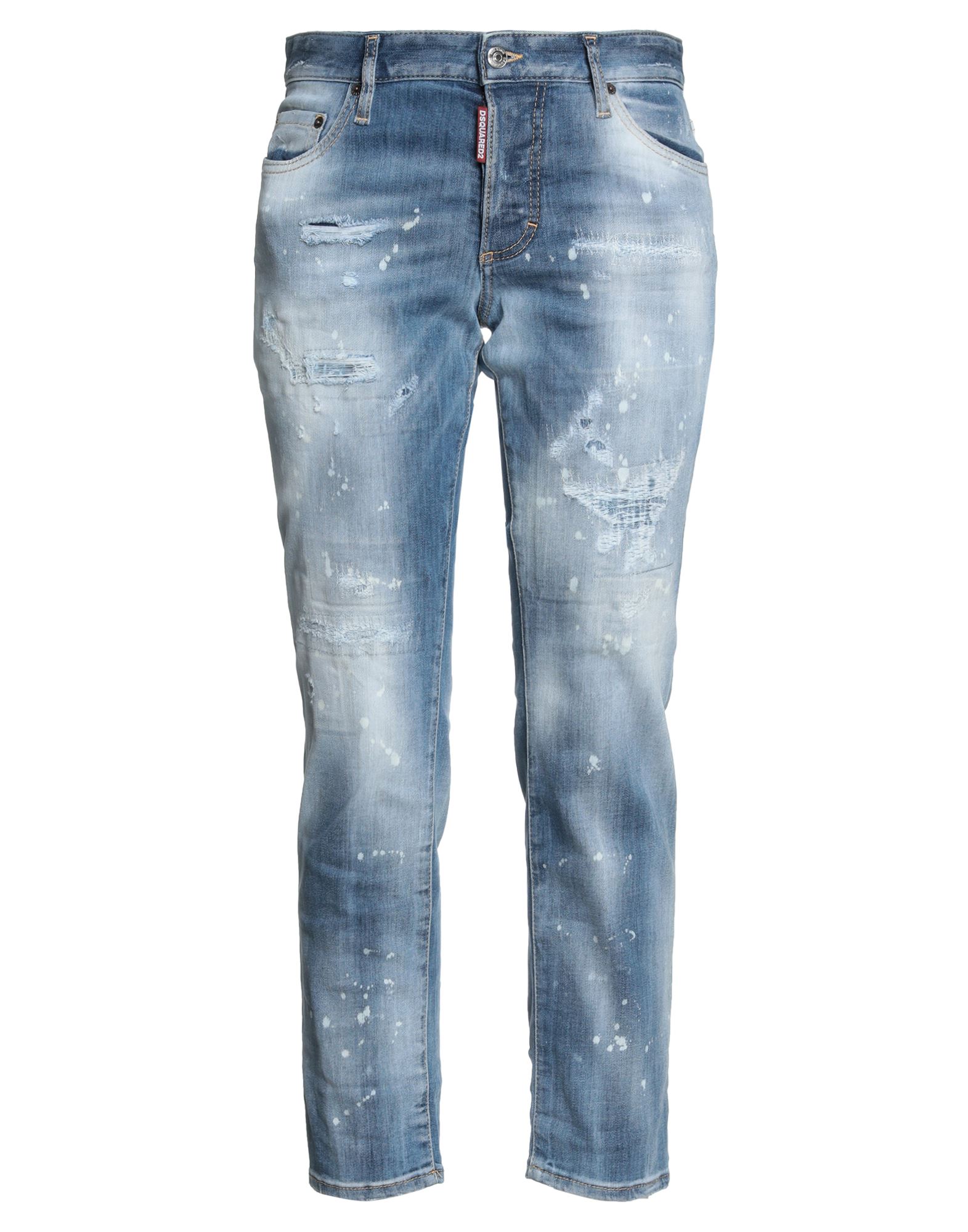 Dsquared2 Woman Jeans Blue Size 4 Cotton, Elastomultiester, Elastane, Silicone In Blue