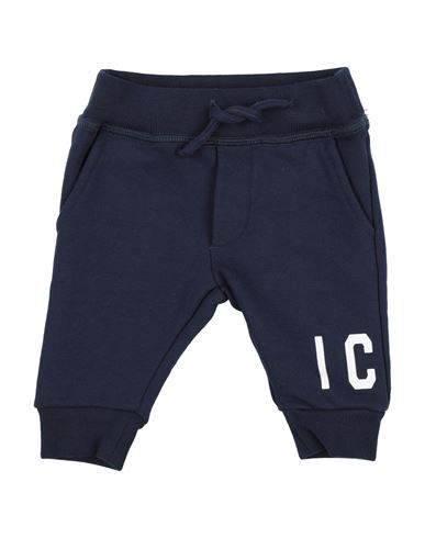 Dsquared2 Newborn Boy Pants Midnight Blue Size 3 Cotton, Elastane In Blue