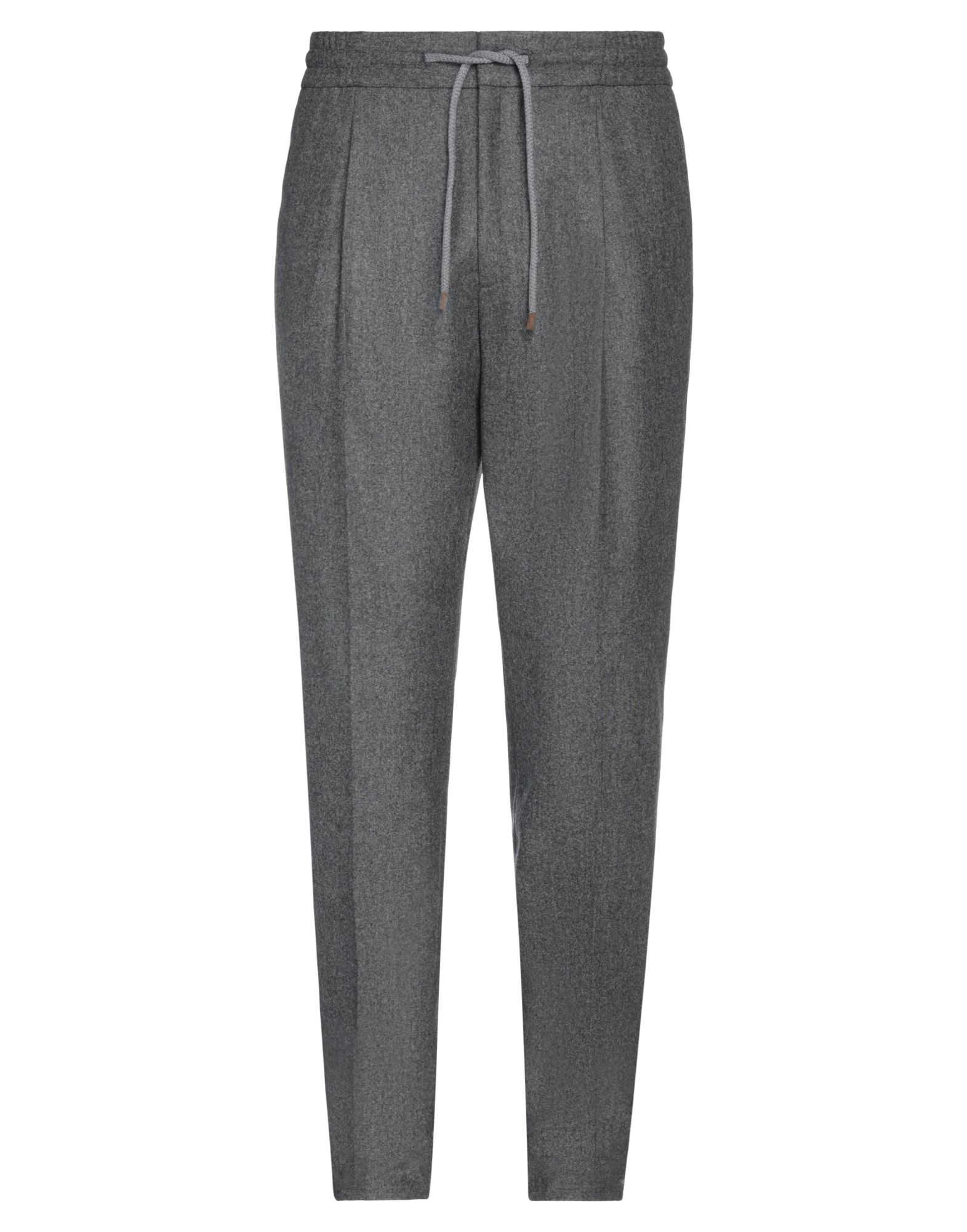 Brunello Cucinelli Man Pants Grey Size 42 Virgin Wool In Gray