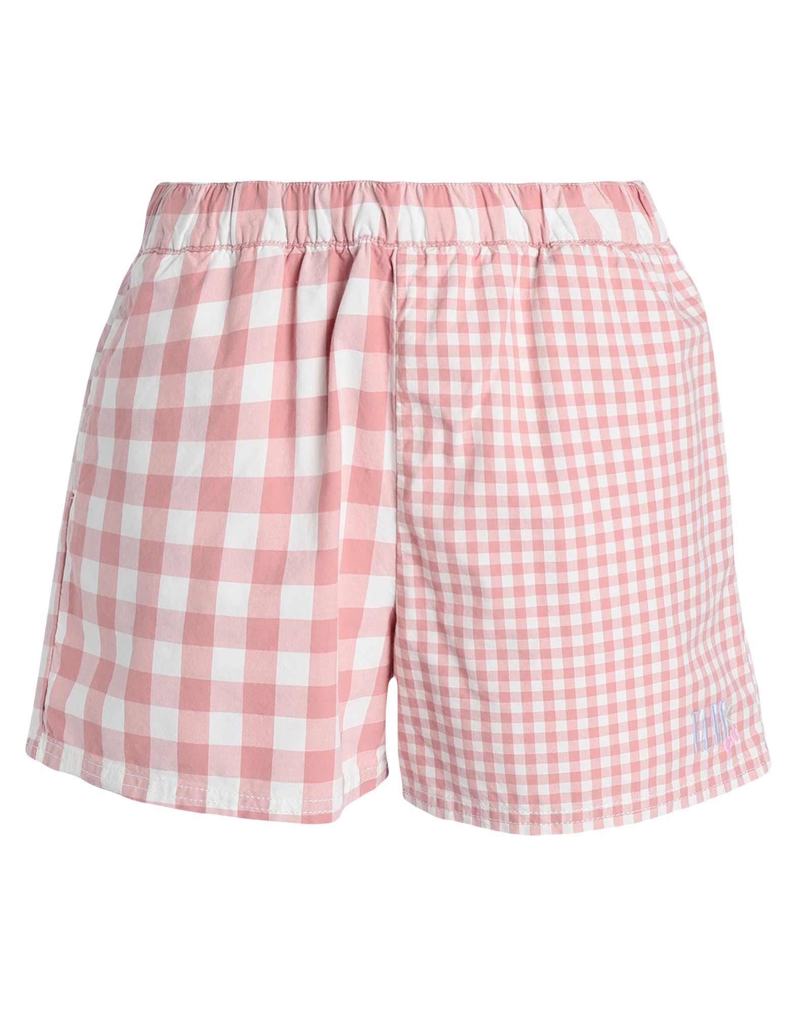 Vans Mixed Up Gingham Short Woman Shorts & Bermuda Shorts Pastel Pink Size L Cotton