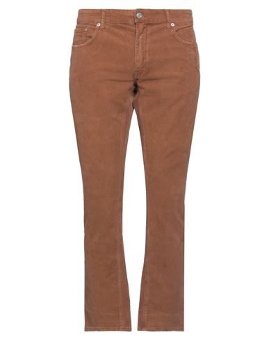 Department 5 Man Pants Brown Size 35 Cotton, Elastane