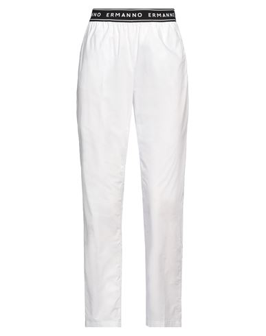 Ermanno Firenze Woman Pants White Size 6 Cotton, Polyamide, Rubber