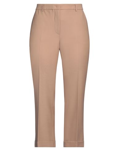 SEVENTY SERGIO TEGON SEVENTY VENEZIA WOMAN PANTS KHAKI SIZE 10 POLYESTER, VIRGIN WOOL, ELASTANE 