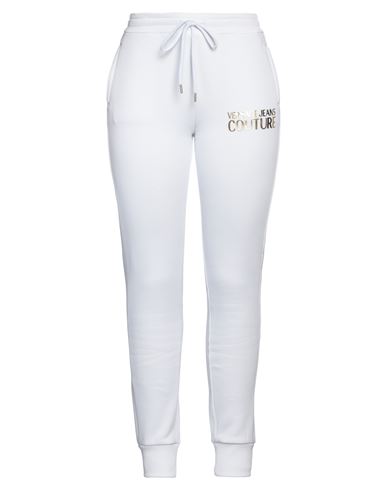 Versace Jeans Couture Logo-embroidered Track Pants In White