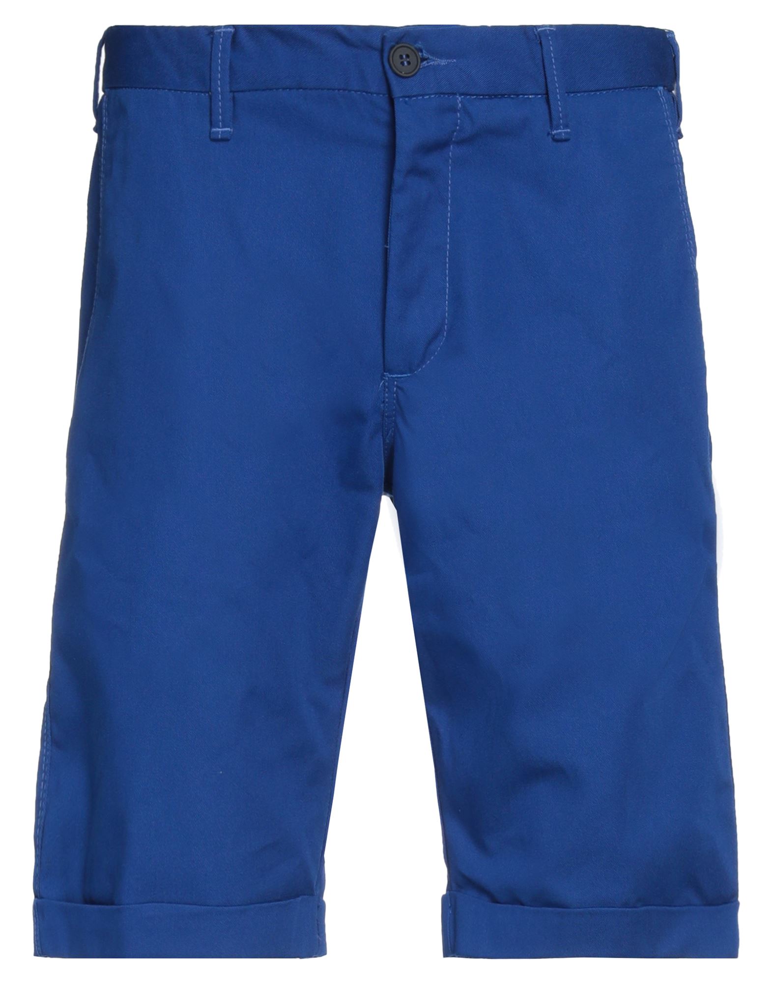 Perfection Man Shorts & Bermuda Shorts Bright Blue Size 28 Polyester, Cotton