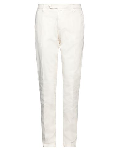 Giampaolo Man Pants Off White Size 38 Cotton, Linen