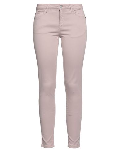Guess Woman Pants Pastel Pink Size 29w-30l Cotton, Elastomultiester, Elastane