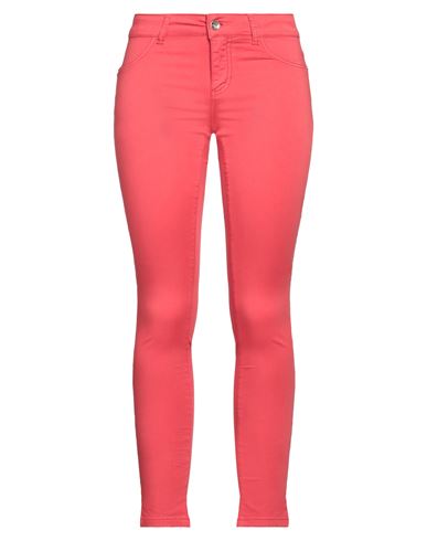 Relish Woman Pants Coral Size 32 Tencel, Cotton, Elastane In Red