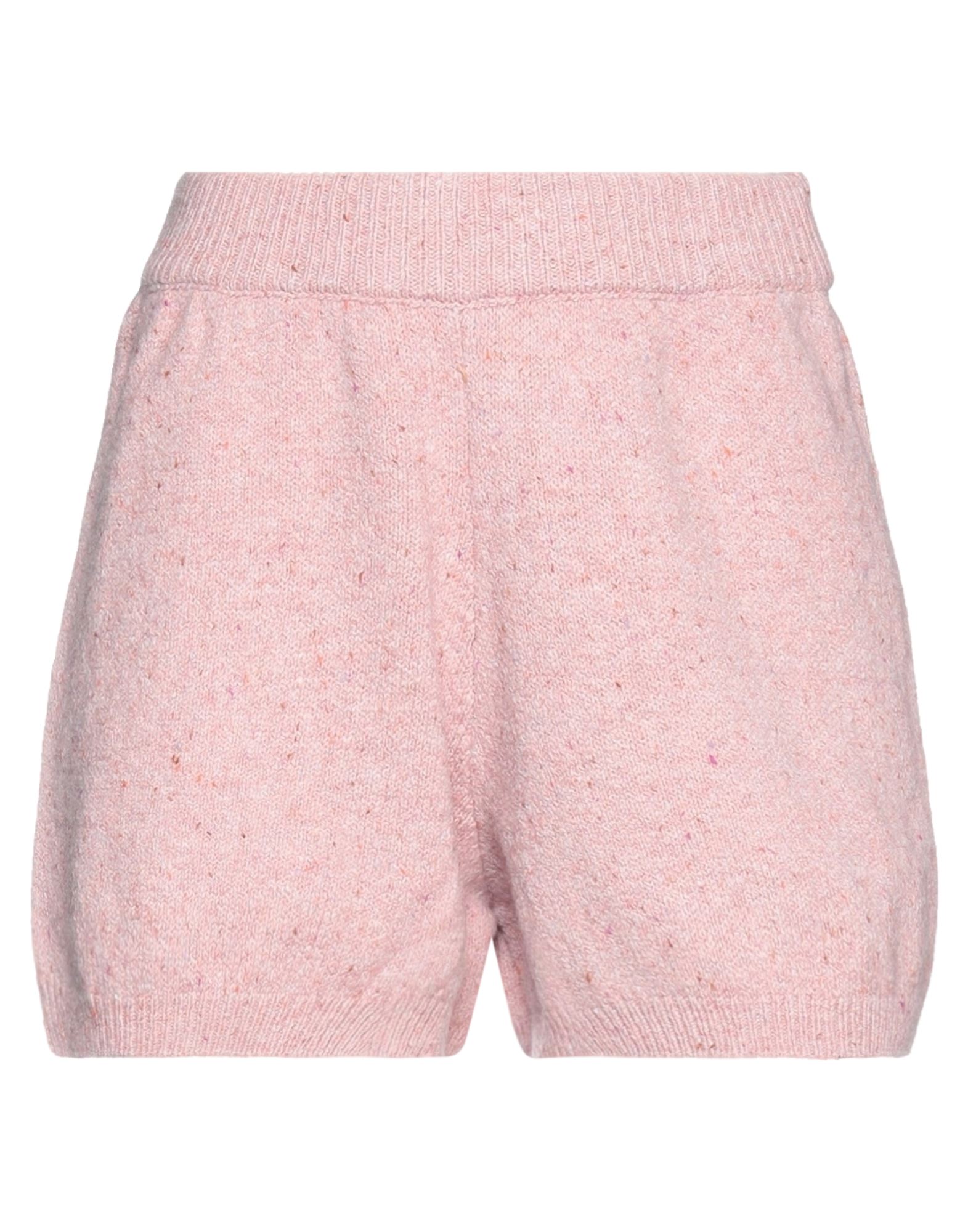 Vicolo Woman Shorts & Bermuda Shorts Pink Size Onesize Wool, Polyamide, Elastane
